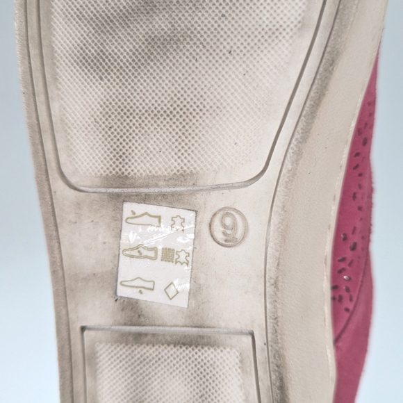 Jack Rogers Ronnie Pink Perforated Suede Slip On Sneakers - Picture 10 of 10